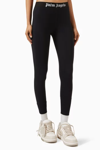 Classic Logo Leggings in Stretch Nylon