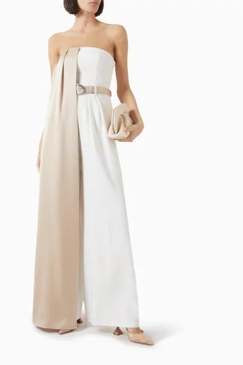 Winston Colourblock Jumpsuit in Satin