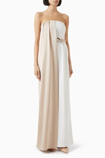 Winston Colourblock Jumpsuit in Satin