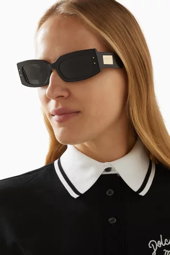 Rectangle Sunglasses in Acetate