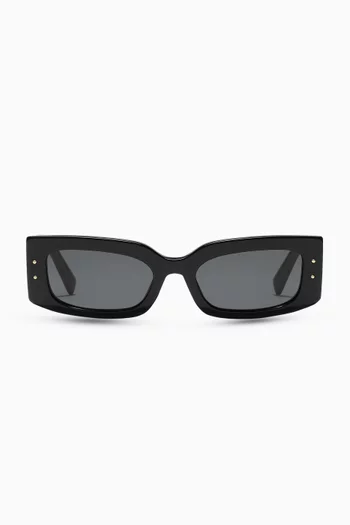 Rectangle Sunglasses in Acetate