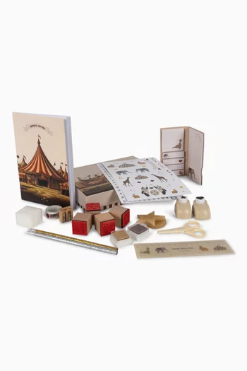 Circus Stationery Set in Wood
