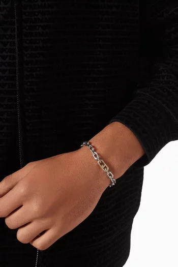 Two-tone Chain Bracelet in Stainless Steel