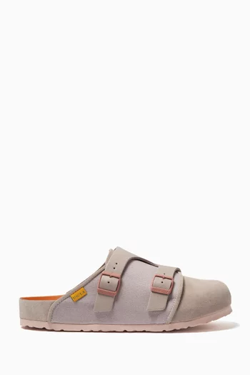 x UNION Bimshire Clogs in Suede & Leather