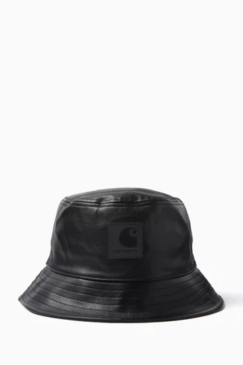 Norwich Bucket Hat in Faux Leather