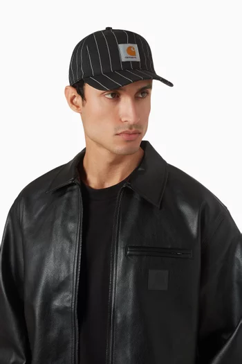 Seaton Baseball Cap in Wool-blend