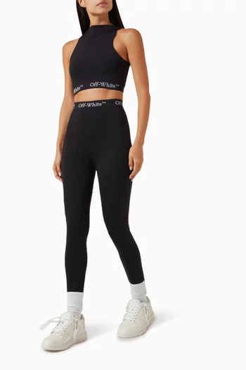 Logo-waistband Leggings