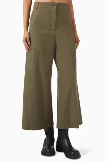 Quiz Pants in Cotton-canvas