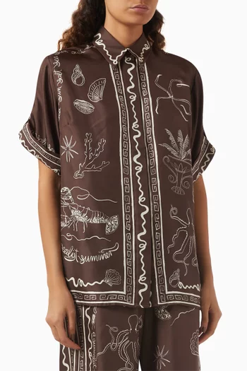 Sammy Shirt in Silk-twill