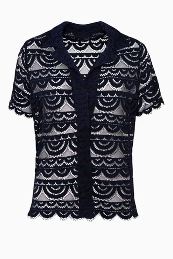 Button-up Shirt in Lace