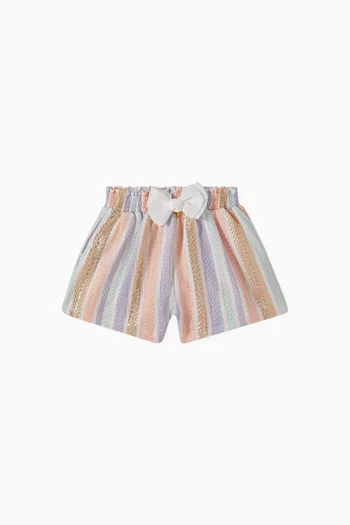 Ruthie Bow Striped Shorts