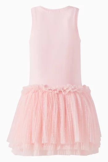 Austin Crystal Bow Dress in Tulle