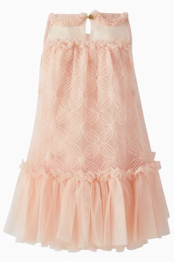 Ricarada 3D Daisy Dress in Tulle