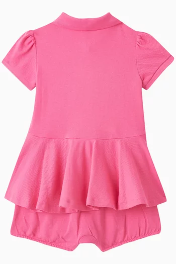 Peplum Dress & Bloomers in Cotton