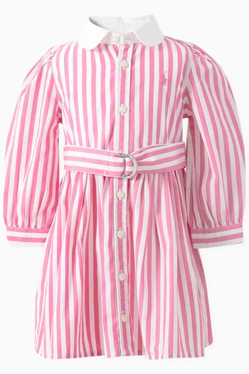 Striped Dress & Bloomers Set in Cotton
