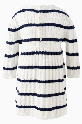 Striped Dress in Cotton-knit