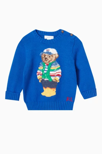 Polo Bear Sweater in Cotton-knit