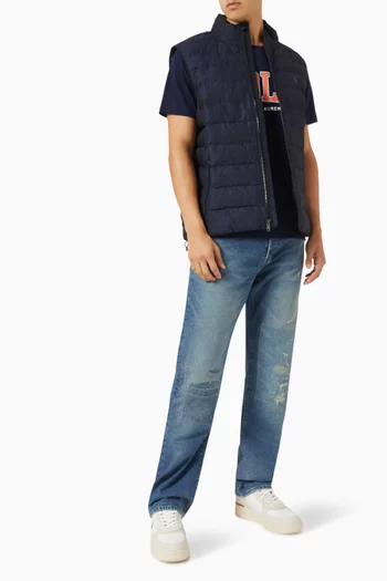 Logo-embroidered Gilet