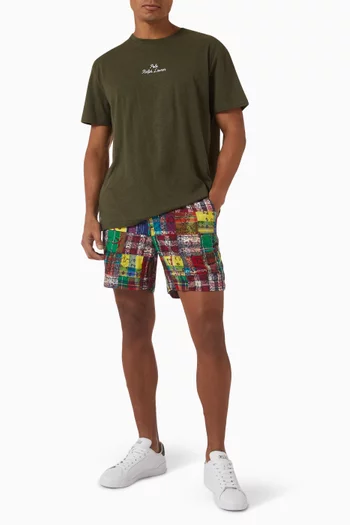 Madras Patchwork Shorts in Cotton