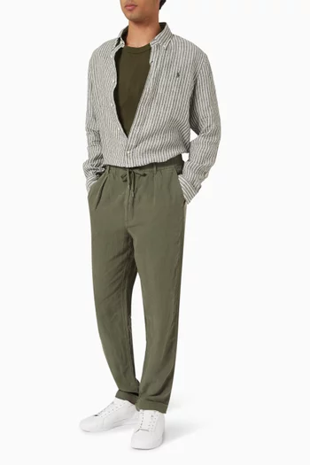 Lateef Tapered-fit Pants in Linen