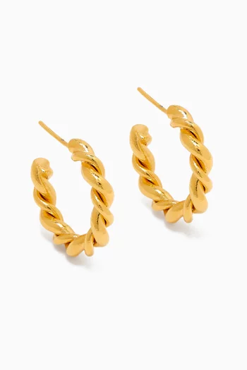 Metisses Hoop Earrings in 18kt Gold-plated Brass