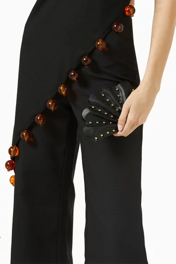 Mini Coquillage des Sables Clutch in Leather