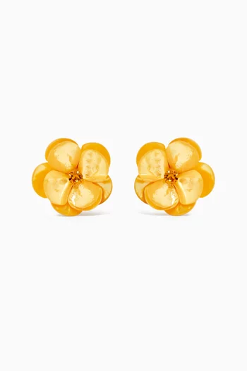 Fleur Blanches Clip-on Earrings