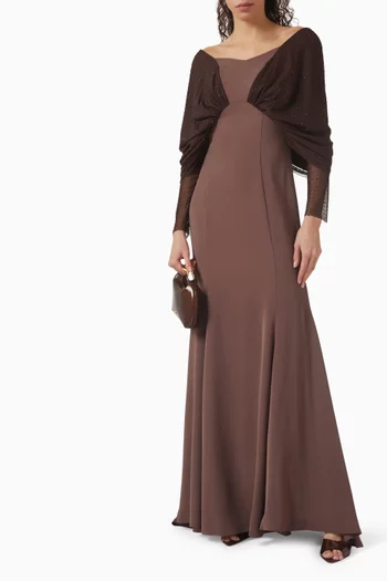 Sequin Embellished Maxi Dress