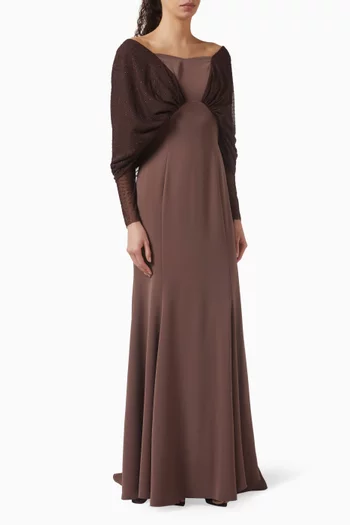 Sequin Embellished Maxi Dress