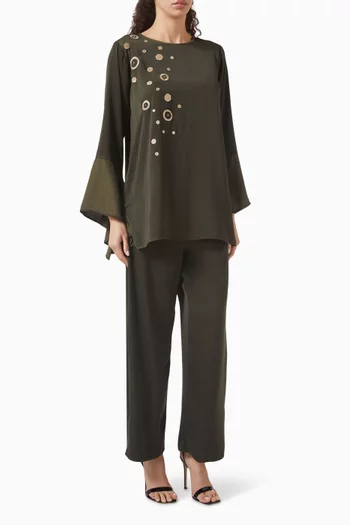 طقم بنطال وبلوزة