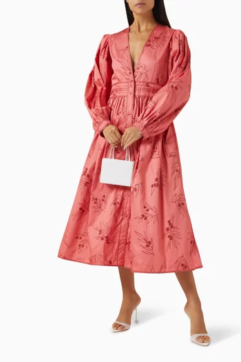Solace Midi Dress in Cotton