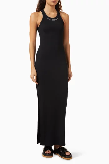 Chain Tank Maxi Dress in Organic Cotton Blend