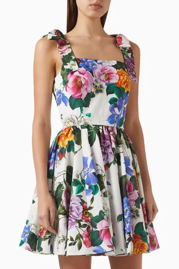 Floral Mini Dress in Cotton