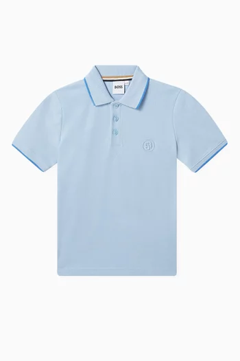 Logo Polo Shirt in Cotton-pique