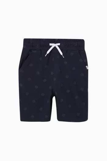 Logo Shorts in Cotton-piqué
