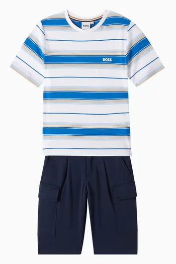 Bermuda Shorts in Viscose-blend