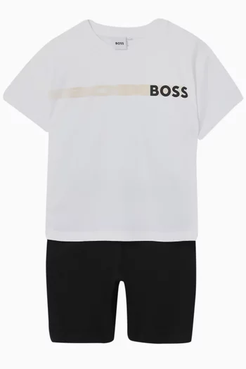T-shirt & Shorts Set in Cotton