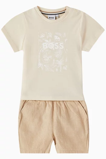 Logo Graphic T-shirt in Cotton