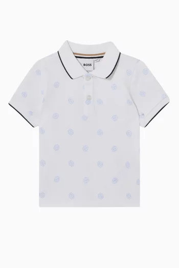 Logo Polo Shirt in Cotton-piqué
