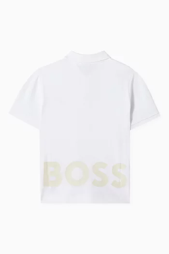 Logo Polo Shirt in Cotton-piqué