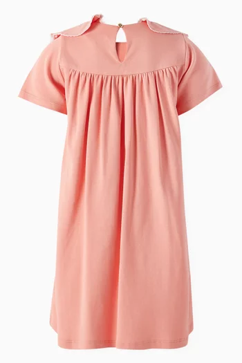 Ruffle T-shirt Dress in Cotton