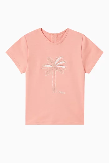 Palm Graphic T-shirt in Cotton