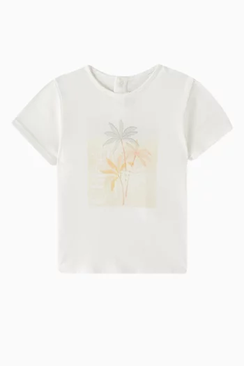 Palm Trees T-shirt in Cotton
