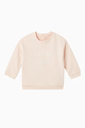 Logo Sweatshirt in Organic Cotton