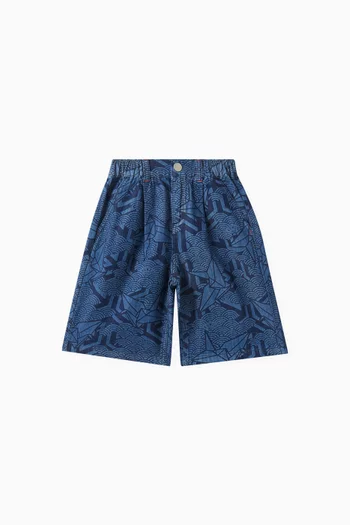 Geometric-print Bermuda Shorts