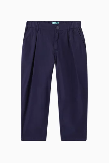 Pleated Pants in Cotton