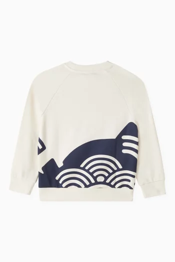 Logo Branded Sweatshirt in Cotton