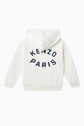 Embroidered Logo Hoodie in Fleece
