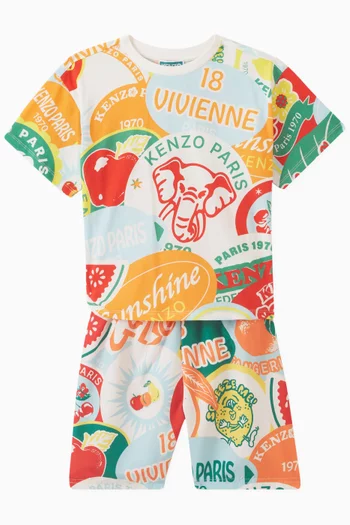 All-over Print T-shirt in Organic Cotton