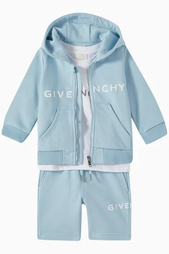 Logo Zip-up Hoodie in Fleece